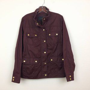 J. Crew The Downtown Waxed Cotton Field Jacket
